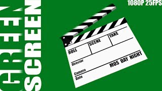 Green Screen  White Clapperboard Animation [upl. by Hercule]