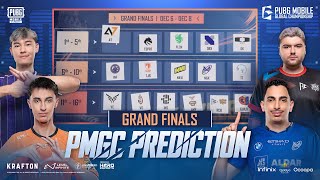 PMGC Grand Finals Players Prediction  2024 PUBG MOBILE GLOBAL CHAMPIONSHIP [upl. by Pattie428]