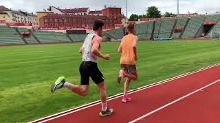 Jakob Ingebrigtsen 400m repeat session working with Filip Ingebrigtsen [upl. by Fiorenza574]