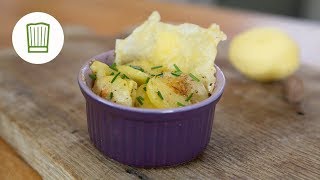 MiniKartoffelgratins mit Käsechips  Chefkochde [upl. by Rogerson984]