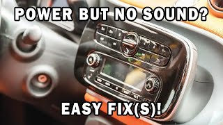 How To Fix a Car Stereo That Has Power But No Sound Is Coming From The Speakers [upl. by Klos201]