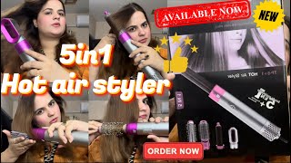 5 in 1 Hot Air Hair Styler Honest Review Dyson dupe Famous Dyson 5in1 airwarp available [upl. by Eceinaj]