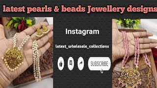 latest pearls amp beads Jewellery designs latest pearls beads jewellery design subscribe shorts [upl. by Zarah242]