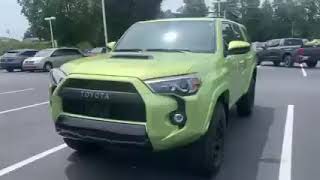 Available now So hard to find Lime Rush TRD Pro 4Runner We will have photos up later [upl. by Nertie]