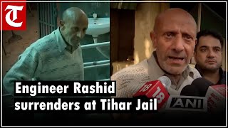 Awami Ittehad Party chief Engineer Rashid surrenders at Tihar Jail after interim bail tenure ends [upl. by Ethan]