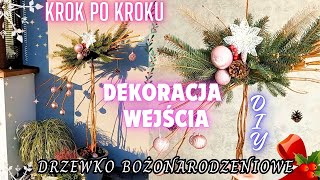 NIETUZINKOWA ŚWIĄTECZNA DEKORACJA WEJŚCIA  GANKU DIY🎄 [upl. by Atnwahs]