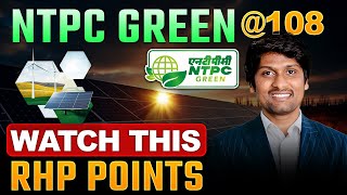 NTPC GREEN Rs 108 Analysis [upl. by Oidale83]