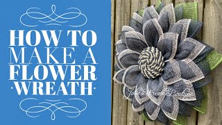 DIY Flower Wreath  How to Make a Flower Wreath  Flower Wreath Tutorial [upl. by Neram]