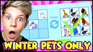 MEGA NEON PETS OFFERED For NEW WINTER PETS in Adopt Me Trading Winter Pets In Adopt Me Prezley [upl. by Bluh]