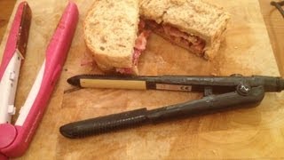 COOKING WITH HAIR STRAIGHTENERS [upl. by Missy351]