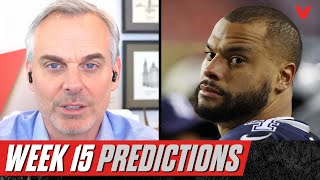 Colin Cowherd reveals his boldest predictions for NFL Week 15  VLTED Challenge [upl. by Meuse]