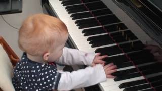 Amazing one year old child plays a piano concert [upl. by Furey139]