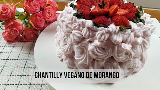 Chantilly de morango vegano [upl. by Frohne]