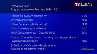 Telewizja Lubań 20241101 [upl. by Shererd60]