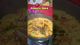 The Simplest and Tasty Tomato Rice 🌾🍅tomatorice rice tomato recipe [upl. by Henryson457]