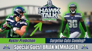 Seahawks 53man Roster Predictions w Hawk Blogger Brian Nemhauser Be prepared for some SURPRISES [upl. by Aicilra]