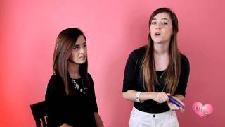 quotHow to Apply Fake Eyelashesquot Megan and Liz on Beauty  LifeOfMeganandLiz [upl. by Orenid]