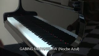 Gabing Mapanglaw Noche Azul with lyrics [upl. by Akcebar]