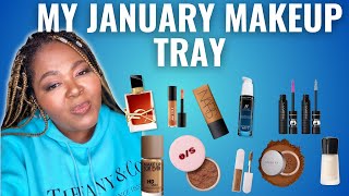 Whats in My January Tray Makeup Skin Care amp Fragrances The Beautie Cypher [upl. by Einyaj]