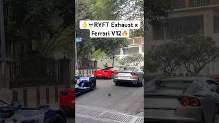 🫨RYFT Exhaust System on a V12 Ferrari 🔥 ferrari 812gts supercars money [upl. by Ilenay478]