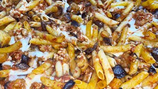 PASTA AL FORNO MELANZANE OLIVE E SALSICCIA [upl. by Annaer]