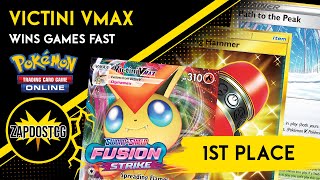 1st Place Victini VMAX Deck Is Not Afraid Of Mew VMAX Pokemon TCG [upl. by Elohcim784]