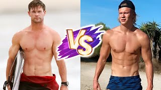 Chris Hemsworth VS Erling Haaland Natural Transformation 🌟 2024  From 0 To Now [upl. by Eisteb]