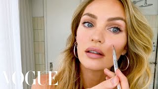 Candice Swanepoels 10Minute Guide to quotFake Naturalquot Makeup and Faux Freckles  Beauty Secrets [upl. by Ahseym614]