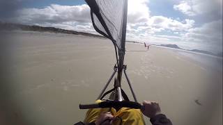 Blokarting Ruakaka beach 12818 New Zealand [upl. by Hugues809]