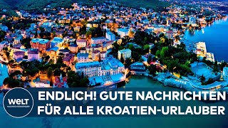 KROATIEN Deutsche Urlauber aufgepasst Ab sofort entfallen die Grenzkontrollen  Euro statt Kuna [upl. by Nieberg]