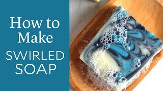 How to Make Swirled Cold Process Soap  Bramble Berry [upl. by Nealah]