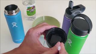 How to Clean Hydro Flask Lid and Replace its Gasket  Bottle Helpers [upl. by Un]