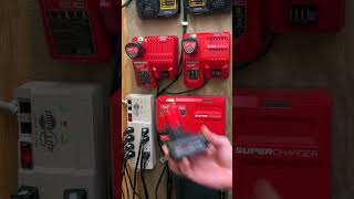 Milwaukee Super Charger VS Rapid Charger  M12 CP and XC High Output Batteries shorts [upl. by Anuska]