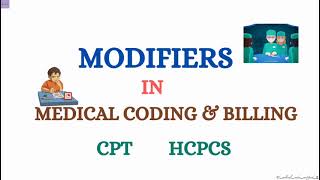 MODIFIERS MEDICAL CODING AND BILLING medicalcodercertified [upl. by Prem]