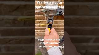 Winterizer your sprinkler system plumbingtricks plomero diy construction [upl. by Ylram]