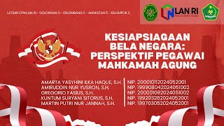 Kesiapsiagaan Bela Negara Perspektif Pegawai Mahkamah Agung [upl. by Nebe980]