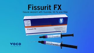 Fissurit FX Highly Filled 55 Lightcuring Fissure Sealant with Fluoride  Preventive Dentistry VOCO [upl. by Andriana]