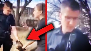 PowerTrip Cop Gets Flipped Off GRABS Womans Dog [upl. by Star525]