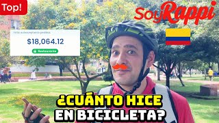 SOY RAPPI en BICICLETA unas Horas en COLOMBIA🚲 ¿CUÁNTO Hice [upl. by Aysan]