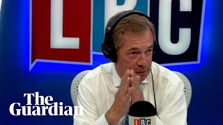 The moment Nigel Farage hangs up on The Observers Carole Cadwalladr during LBC show [upl. by Eirolam610]