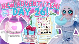 ADVENT DAY 26 OUT NOW We Get MORE TTYL Set Piece ITEMS New TTYL PURSE 🏰 Royale High ADVENT [upl. by Ocko]