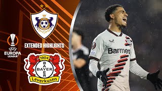 Qarabağ vs Leverkusen Extended Highlights  UEL Round of 16 1st Leg  CBS Sports Golazo [upl. by Benedicta]