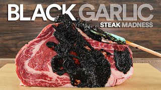 I dryaged steaks in BLACK GARLIC ate it and this happened [upl. by Dione]