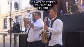 SOLO DE SAXOFÓN Y TROMPETA ORQUESTA LONDON VALTIERRA NAVARRA 24 08 2016 [upl. by Bomke]