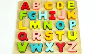 ABC Puzzle for Toddlers  Educational Learning Toy Video for Preschoolers [upl. by Elbys515]