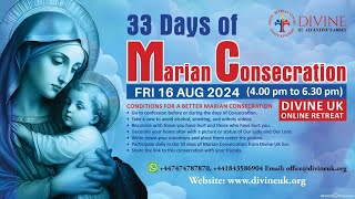 LIVE Marian Consecration  Day 11 16 August 2024 Divine UK [upl. by Lia]