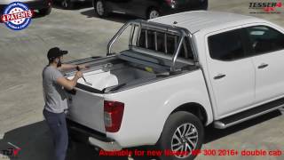 At wwwtessera4x4com Nissan NP300 navara 4x4 2015 frontier top speed review roller lid [upl. by Akirdnas]