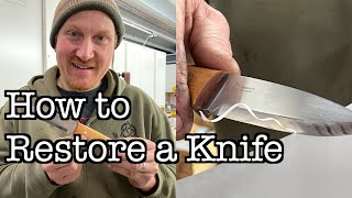 Ray Mears Knife Restoration [upl. by Annawahs]