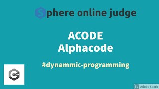 SPOJ  ACODE Alphacode problem  Dynamic programming  Explanation with the help of example🔥🔥 [upl. by Asiuqram]