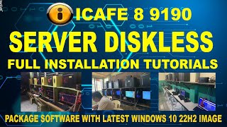 icafe 8 9190 Diskless Full Tutorials [upl. by Aeuhsoj]